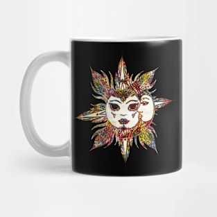 Astronomy Sun and Moon - Vintage Color Mug